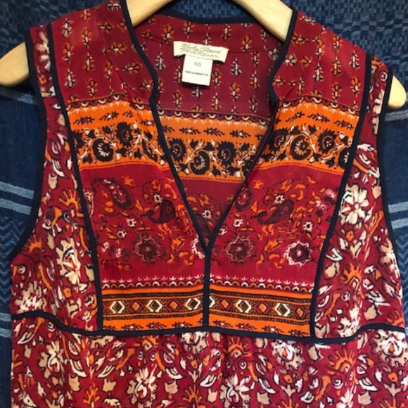 Lucky Brand Slvless Patterned Blouse - Picture 5 of 8